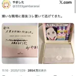 アニメアイコンさん「職場辞めるのに、嫌がらせのプレゼント置いてやったw