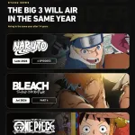 【朗報】「ナルト」「ブリーチ」「ワンピース」、ビッグ3が来年再アニメ化で復活ｗｗｗｗｗ