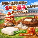 野球の道具や球場が全部お菓子になった時にありがちなこと