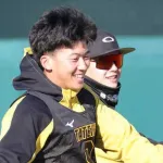 立石正広、待望の大山悠輔との挨拶で「包み込まれる笑顔」と語る