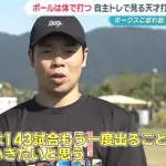 近藤健介が自主トレを公開「143試合出る」