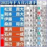 球団「去年と一昨年でドラフト本指名した下位選手取られたくないからBランクFA選手は取らない」