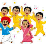 ワイ、インド音楽を聴いて踊り出す