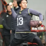 新人王宣言したホークスドラ2・稲川竜汰、初ブルペン入りでスカウトチーフを驚かす