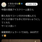 中国の高級アイスクリーム🍦屋さん、名前がパクリっぽいと話題にｗｗｗｗｗ