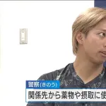 広島・羽月容疑者　家宅捜索で摂取器具が押収される