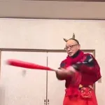 動画　鬼になった落合博満さん(72)、スイングが鋭い