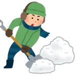米山隆一、市民のために雪かきを頑張る
