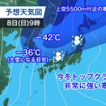 【悲報】大寒波さん、8日の投票日にピンポイントで来てしまう