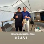 DeNA田内真翔、キャンプの初休日にムネリンと再会「ムネさん！！」