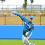 【日本ハム】万波中正が強肩発動‼今季初実戦でいきなりレーザービーム、本塁ストライク送球に名護騒然