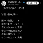12球団の長年の「強み」と「弱み」が発表される！！