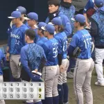 【試合結果】[2025/2/8] DeNA青白戦は０－２で白組の勝利！！ルーキー成瀬が攻守で躍動　強肩松尾が３連続盗塁阻止