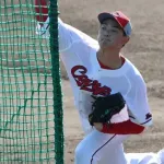カープ岡本の期待値が急上昇中!小園のバットを粉砕するキレを見せる