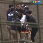 阪神・石井大智にアクシデント　担架で運ばれ緊急降板