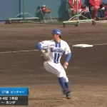 DeNA片山皓心、1軍初登板でプロの洗礼　1回1失点に「コースをもっと狙わないといけない」