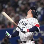 森下翔太、フリー打撃で大谷翔平のフォーム再現