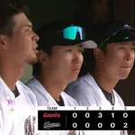 2月28日　ロッテ３－４ロッテ　先発小島が3回3失点、上田と小川が攻守で躍動し追い上げるもあと一歩及ばず敗戦