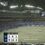 バンテリンドーム、オープン戦で満員