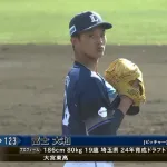 西武育成・冨士大和が2回無失点の好投！西口監督「現状だったら中継ぎ」