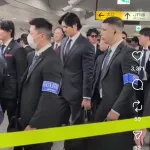 大谷の新幹線移動でめちゃめちゃいかついボディーガードが数人で警護