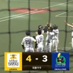 【ソフトバンク対ヤクルトオープン戦】SB高橋隆慶サヨナラ2ランwwwwwwwwwwwwwww
