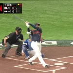 【WBC】 さあ大谷だ! 初球いきなりツーベースで「お茶点て」ポーズwwwww