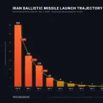 悲報　イランによるミサイル発射数、急速に減少する　ミサイル在庫枯渇か