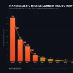 イランによるミサイル発射数、急速に減少する　ミサイル在庫枯渇か