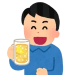 ワイ、フライドポテトとハイボールを頂いてしまう