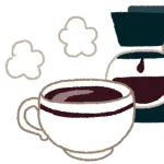 コーヒー←ドブ色の液体です、不味いです