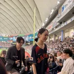 wbcを見に来た人気女優が美人すぎると話題