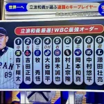立浪和義厳選！WBC最強オーダー