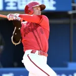 カープドラ3勝田成、1号2ランホームラン!猛打賞4打点4出塁!!