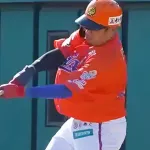 オイシックス松山竜平(40)、1号ホームラン！巨人赤星から会心の一発！！