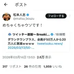 松本人志さんの最新ポスト