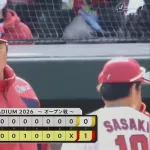 【広島対阪神オープン戦】広島が阪神に”1-0”の完封勝ち ドラ1平川が決勝打 先発・森が5回を粘投の無失点 ハーンからドラ5・赤木3回を投げ切る 打線4安打