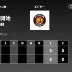 試合実況　3月17日13:00～ ロッテ－阪神 オープン戦