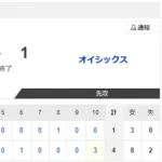 【vs.オイシックス 東地区 2回戦】4-1でサヨナラ勝利