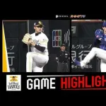 【動画】中日樋口、スクイズ失敗をすぐさま挽回!9回ダメ押しのタイムリーヒット!