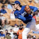 大谷翔平さん、ジャイアンツ相手に5回途中1被安打4奪三振の無失点