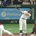 【巨人対楽天オープン戦】巨人・キャベッジ、先頭打者ホームラン！！！！！！！！！！！！！！！！