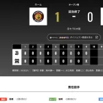 オリックス 阪神に0対1で敗戦・・・打線・・・