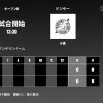 試合実況　3月22日13:30～ 中日－ロッテ オープン戦