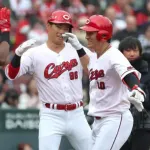 カープ佐々木2ラン＆猛打賞3打点！平川2安打1打点！奨成3出塁！栗林3回3失点。赤木アリアら0封も益田炎上。代打秋山同点打で引分け【広島5-5SB/OP戦試合結果】
