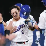 中日辻本、井上監督からOP戦のMVPに選ばれる！