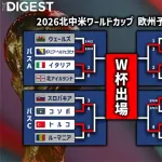 サッカーW杯にPOT2で出場の日本代表さん、POT3がポーランドかスウェーデンに決まって終わる