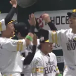 近藤健介の同点ソロホームラン！！ついに追いつく！！
