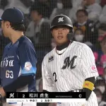 ロッテ・松川虎生、まさかの2打席連続タイムリー！！ ベンチ大盛りあがりｗｗｗｗ