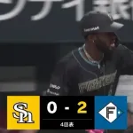 【ソフトバンク対日本ハム2回戦】日本ハム・カストロ、来日初アーチとなる第1号ソロホームラン！！！！！！！！！！！！！